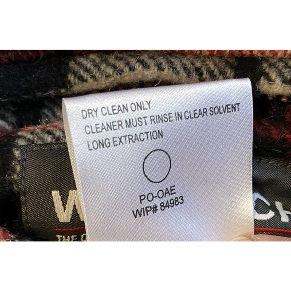 Woolrich Reversible Vest Black-RedPlaid Womens Large Coyote Fur Collar Down Vest - Picture 12 of 16